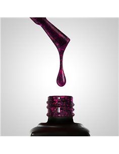 461 Dark Base Fuchsia - barvna baza z bleščicami v barvi fuksije Slowianka 2
