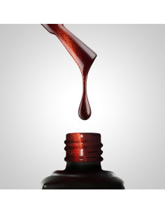 515 Red Snake Eye rdeč barvni trajni lak za nohte z cat eye efektom Slowianka 2