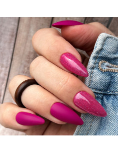 418 Summer Juice - vijoličen barvni trajni lak za nohte s flash učinkom znamke Slowianka