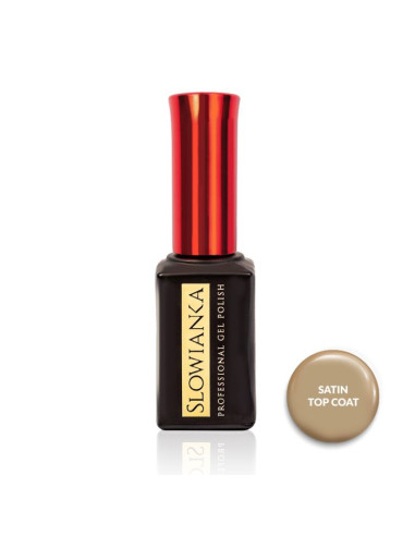 Satin Top Coat No Wipe - zaključni top brez disperzije s satenastim sijajem Slowianka