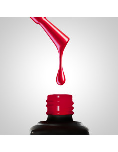 235 Scarlet Flame - rdeč barvni trajni lak za nohte Slowianka 2