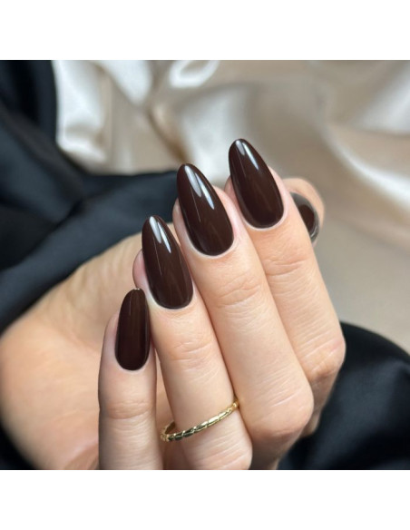 577 Brown Root - temno rjav barvni trajni lak za nohte Slowianka