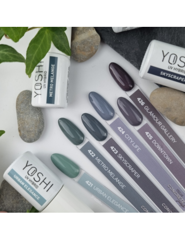 422 Metro Melange - Yoshi pigmentiran in pokriven sivo zelen barvni trajni lak brez TPO in HEMA kolekcije Concerte Jungle