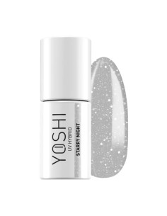 521 Starry Night - Yoshi pigmentiran  črno siv barvni trajni lak z bleščicami brez TPO in HEMA kolekcije Touch the Galaxy