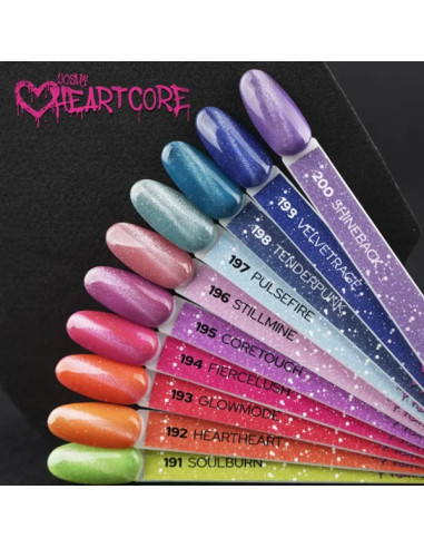 197 PulseFire - Yoshi pigmentiran in pokriven turkizen cat eye barvni trajni lak brez TPO in HEMA kolekcije HeartCore