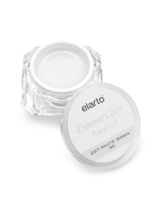 Elarto Paint Gel White Swan – močno pigmentiran bel gel za poslikavo nohtov