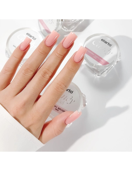 Elarto Candy Pink Apricot profesionalni gel za podaljševanje nohtov