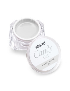 Elarto Candy Milky White gel za podaljševanje in utrjevanje nohtov 5g