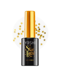 Yoshi Top Star Light 10 ml – prozoren top z zlatimi zvezdicami brez disperzije