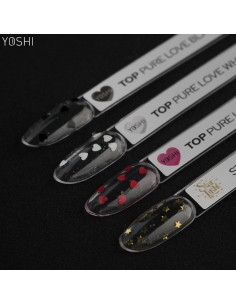 Yoshi Top Star Light 10 ml – prozoren top z zlatimi zvezdicami brez disperzije 2