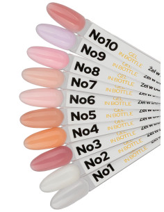 Gradilni gel, ustvarjen za hitro delo v salonu, tako pri korekciji ali pa tudi za podaljševanje zelo kratkih umetnih nohtov. 2