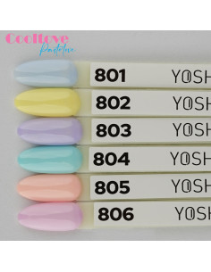 Pastelno oranžni nohti z YOSHI 805 HEMA free 2