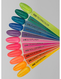 Neon vijolična flash manikura Miami Vibe 021 HEMA FREE 2